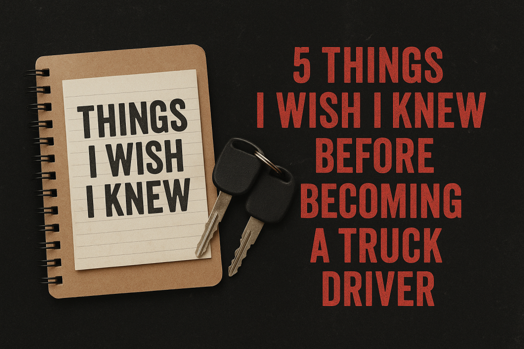 5 Things I Wish I knew Before Becoming a Truck Driver